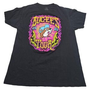 Bucee's Tour Black Short Sleeve T-Shirt Adult Medium 100% Cotton